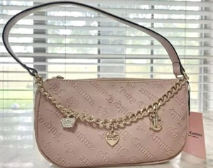 New Juicy Couture Y2K Style Not Your Babe Shoulder Bag Pink Dusty Blush NWT - Picture 1 of 9