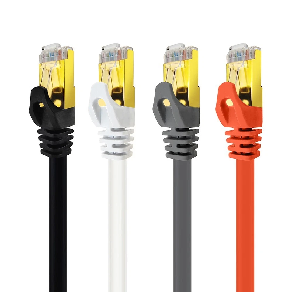 CAT 7 CAT.7 Patchkabel Netzwerkkabel LAN DSL Ethernet 0,25m - 50m RJ45 - Bild 1 von 3