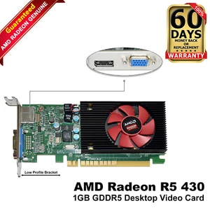 Dell AMD Radeon R5 430 Low Profile Graphics Video Card 1GB OLGA13 GDDR5 NMN1D - Picture 1 of 8