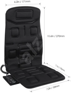 NAIPO schwarz tragbares Sitzkissen mit Vibraton und Wärme Modell MGC-168 - Bild 1 von 7