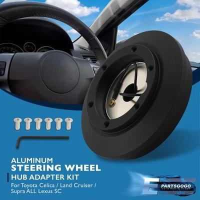 For 85-90 Toyota Land Cruiser 6-Bolt Hole Steering Wheel Hub Adapter Boss Kit - Image 1 of 4