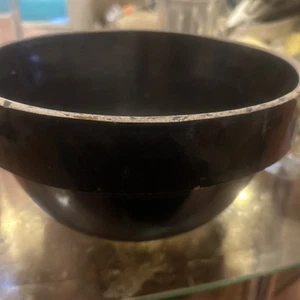 VTG/Antique Primitive Stoneware Crock Brown Glazed Mixing Dough Bowl 9" By 5" - Picture 1 of 6