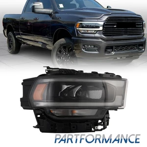 For 2019-2024 Ram 2500 3500 Headlights LED W/Bulb Reflector Black Right Side - Picture 1 of 8