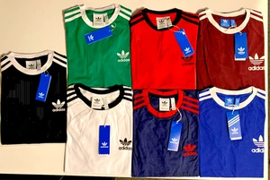 Adidas Originals Men’s 3 Stripes Cotton Short Sleeve T-shirt S-XXL #SummerSale - Picture 1 of 8