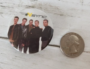 NSYNC Gruppo 1,5 pollici Pinback JC Chasez Lancia Basso Joey Fatone Justin Chris - Foto 1 di 3