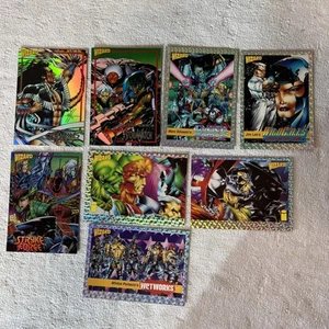 1992 WIZARD MAGAZINE SERIES 1 PRISM PROMO 8 CARD SET SPAWN TODD MCFARLANE LEE - Picture 1 of 4