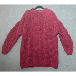 EXPRESS TRICOT | Women's Handknitted Cable Knit HEAVY Sweater | Large - Bild 1 von 3