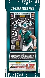 2024 Panini Absolute Football NFL 20 Card Jumbo Value Trading Card Pack - Picture 1 of 1