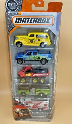 Paquete de 5 Matchbox - Coches diecast sellados - SUV, camioneta, sedán - Juego listo para regalo Foto 1 de 4