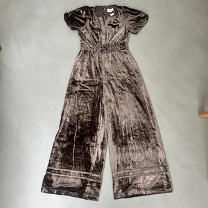 Anthropologie Somerset Samt Overall. Taupebraun. Klein. - Bild 1 von 7