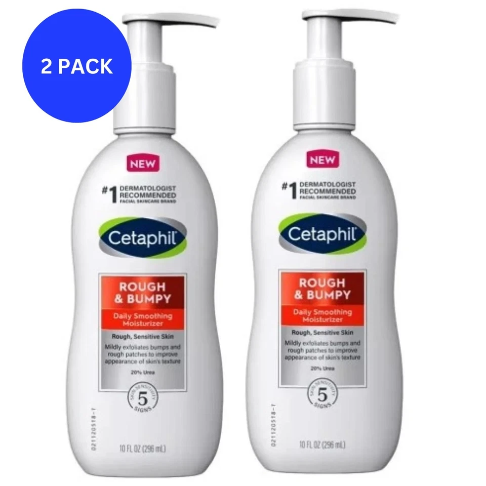 Cetaphil Rough & Bumpy Daily Smoothing Moisturizer Rough Sensitive Skin (2PACK)
