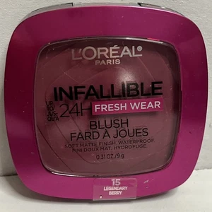 L'Oréal Infallible 24H Fresh Wear Soft Matte Blush - 15 Legendary Berry Sealed - Picture 1 of 3