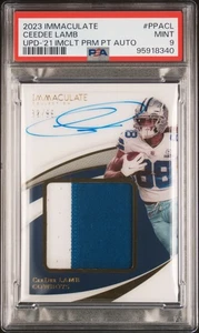 2023 Panini Immaculate CEEDEE LAMB Rare AUTO AUTOGRAPH PATCH #/99 Cowboys PSA 9 - Picture 1 of 2