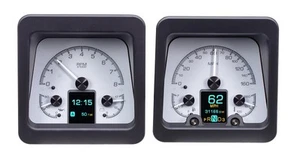 Dakota Digital 1969 Chevy Camaro Analog Gauge System Silver Alloy HDX-69C-CAM-S - Picture 1 of 16