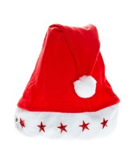 200 er Set Weihnachtsmütze Nikolausmütze Santa Xmas Rot 5 Sterne Erwachsene LED