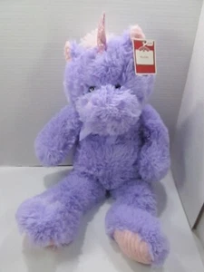 DAN DEE 24" Purple Sitting unicorn Plush w/tag Pink Shinning Horn Stuffed Animal - Picture 1 of 8