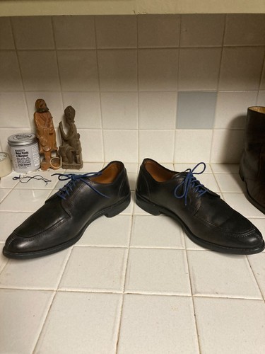 CLARKS Scarpe eleganti Allen Edmonds Clark Street Dainite da uomo nere con punta spaccata 11 D