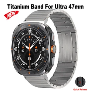 For Samsung Galaxy Watch Ultra 47mm Titanium Alloy Band Metal Accessories Strap - Photo 1 sur 13