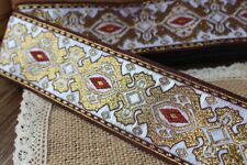  Handmade Woven Jacquard ribbon 2 inch wide - price for 1 yard