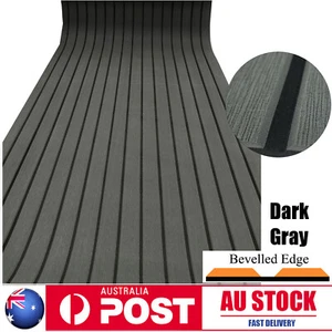 240×90cm Boat Decking EVA Foam Sheet Marine Yacht Teak Flooring Carpet Dark Grey - Picture 1 of 23