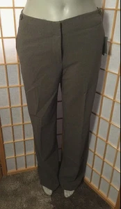 Liz Claiborne Sloane Damenhose Stretch gerades Bein grau Anzug Größe 6 79,00 $ Etikett - Bild 1 von 11