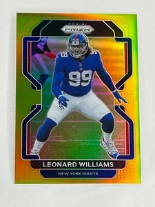 2021 Panini Prizm Leonard Williams Gold Prizm #01/10 New York Giants - Picture 1 of 2