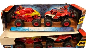 Monster Jam Marvel Ironman Amazing Spiderman R/C Truck 2pk Officially Licensed - Picture 1 of 8