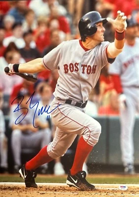Foto firmada por Bill Mueller 16x20 Medias Rojas de Boston PSA W27254 Foto 1 de 2
