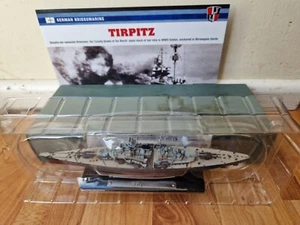 Atlas Edizioni 1/1250 - Leggendario Navi da Guerra - Tirpitz WW2 Nave + Opuscolo - Foto 1 di 3