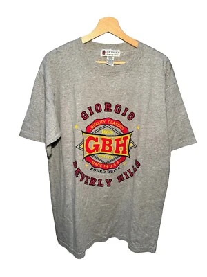 Винтажная мужская футболка для гольфа Giorgio Beverly Hills Country Club графика 90-е M  - Изображение 1 из 4