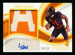 2023 PANINI IMMACULATE CEDRIC TILLMAN RC GOLD LETTER PATCH AUTO RPA SSP #09/10!