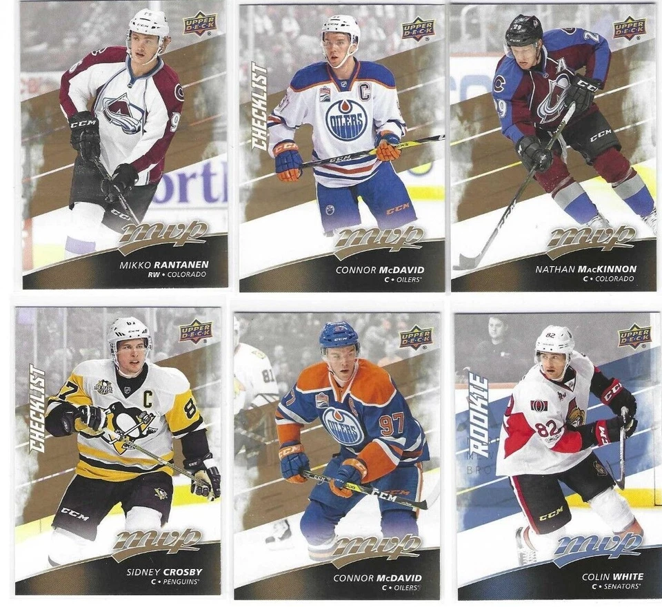 2017-18 Upper Deck MVP Hockey base cards - Finish Your Set! Volume Pricing! - Image 1 of 1