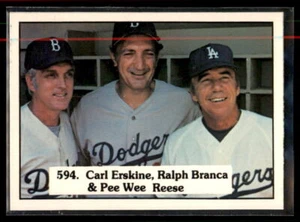 1976 SSPC Carl Erskine / Ralph Branca / Pee Wee Reese #594 - Picture 1 of 2