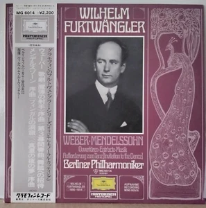DG MG 6014 JAPAN WEBER MENDELSSOHN OUVERTUREN FURTWANGLER HYSTORIC MONO 2535 821 - Picture 1 of 3