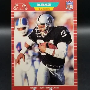 Bo Jackson 1989 Pro Set Los Angeles Raiders NFL Football Sports Card 185 - Picture 1 of 11
