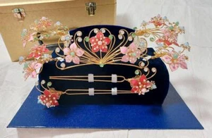 Kanzashi kimono Hair stick Bridal Costume Wedding Set - Bild 1 von 7