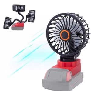 Outdoor Jobsite Portable Cordless Fan For Milwaukee 18V Battery Camping Fan - Picture 1 of 10