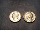 2- Coins-1964 P & D Jefferson Nickels Choice GEM BU-MINT LUSTER UNC