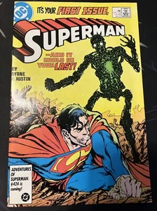 Superman #1 (DC 1986) 🔑 Origin and 1st app. of the new Metallo - Picture 1 of 10
