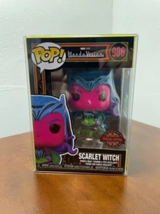 Funko Pop Marvel WandaVision Scarlet Witch 986 BlackLight Special Edition w/Prot - Picture 1 of 4