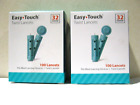 Lot Of (2) Easy Touch ~ Twist Lancets 32 Gauge - Each 100 Ct. Total 200 Lancets