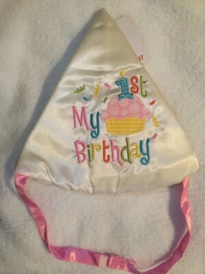 Sombrero Mi 1er Cumpleaños Niña Talla 12-24 Meses - Sombrero Fiesta Foto 1 de 4