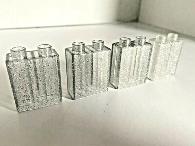 Lego Duplo Bricks Trans Glitter Clear Princess Castle House Home Store Windows  - Image 1 of 4