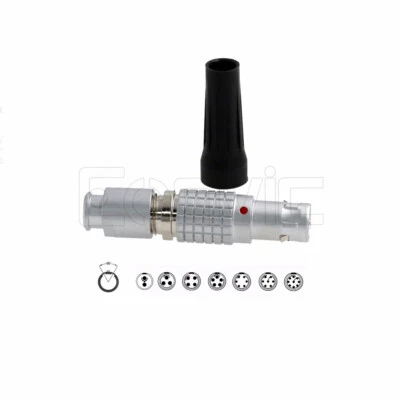 Compatible FGB 0B 2 3 4 5 6 7 9 Pin Connector Male Plug 60-degree Double Keys - Image 1 of 4