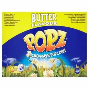 Popz Butter Microwave Popcorn 6 x 90g - Picture 1 of 1