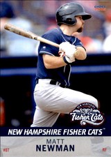 2015 New Hampshire Fisher Cats Choice #16 Matt Newman Phoenix Arizona AZ Card