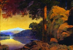 Lake Trees Rocks von Maxfield Parrish - Bild 1 von 1