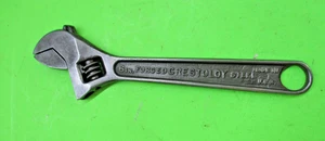 vintage Crescent tool Co. 6in  black oxide adjustable Crestoloy USA wrench - Picture 1 of 6