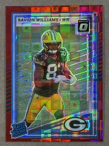 SAVION WILLIAMS RC 2025 Donruss Optic Red Pandora #318 Green Bay Packers - Picture 1 of 2