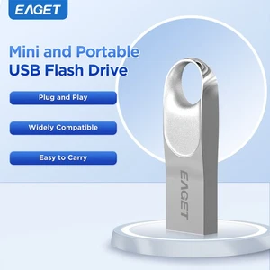 EAGET USL Siliver 8GB 32GB 64GB USB 2.0 Mini Flash Drive Thumb Memory Stick Pen - Picture 1 of 15